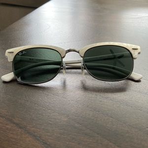 Ray-Ban White Pearl Clubmaster Sunglasses